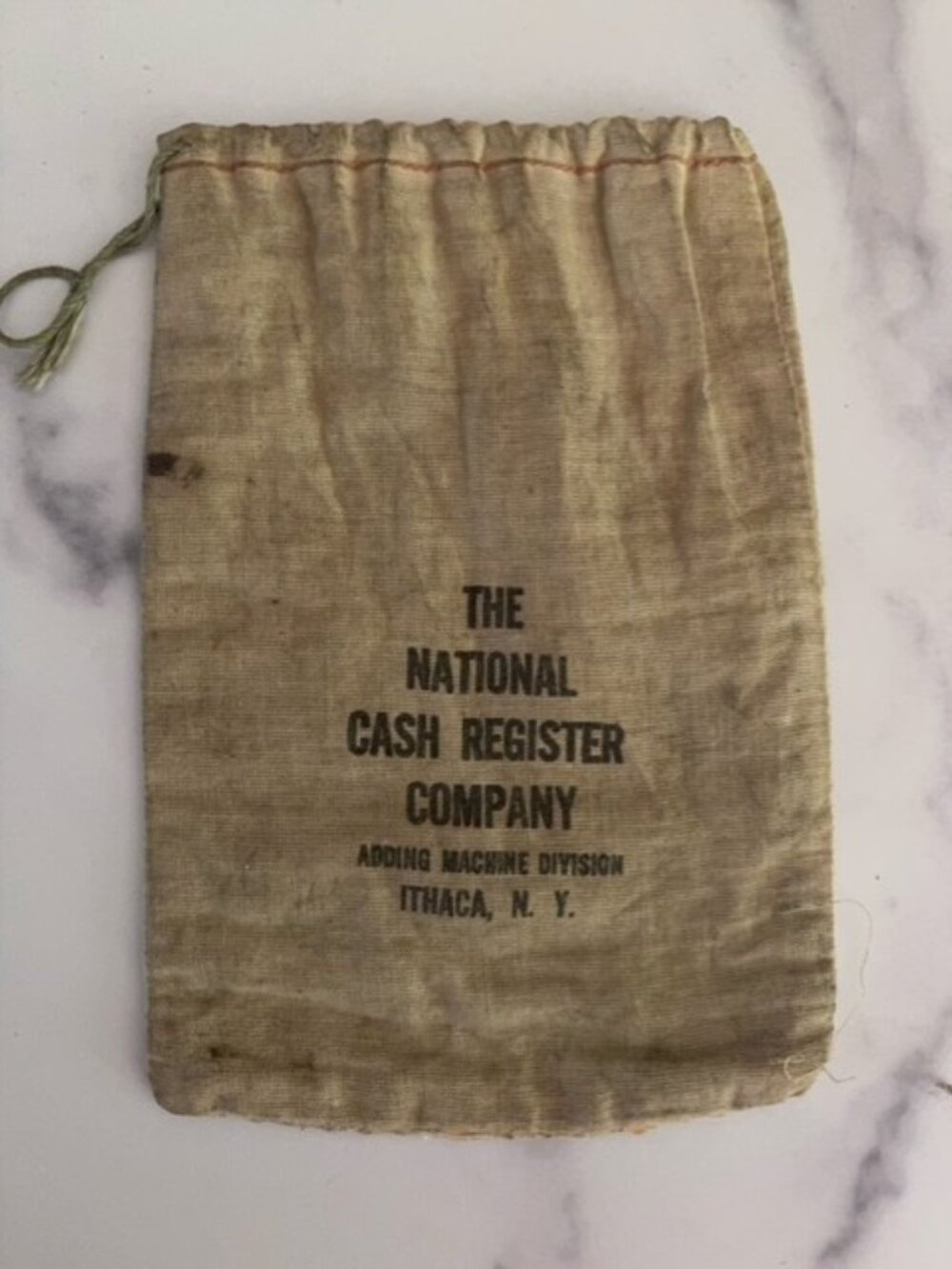 Vintage NCR National Cash Register Company Ithaca New York Coin or Machine Bag